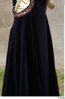  Medieval Castle lady in a dress 2 black dress historical clothing lower body medieval 0004.jpg